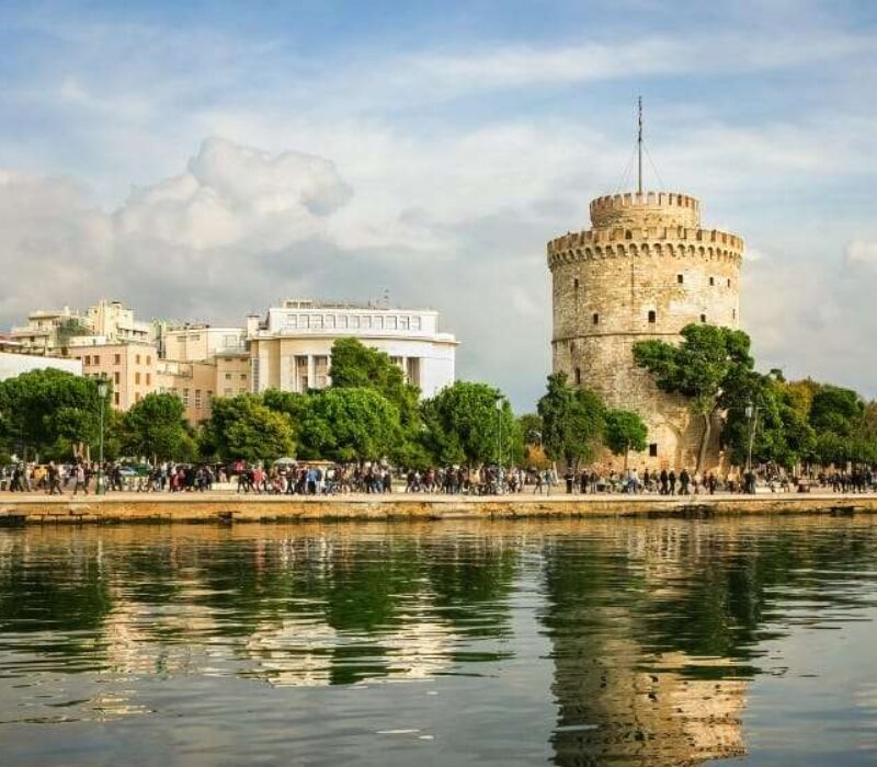 panoramic-view-reflection-white-tower-thessaloniki-saloniki-capital-macedonia-greece